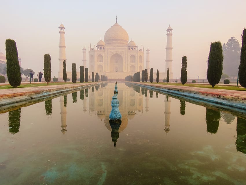 the Taj Mahal