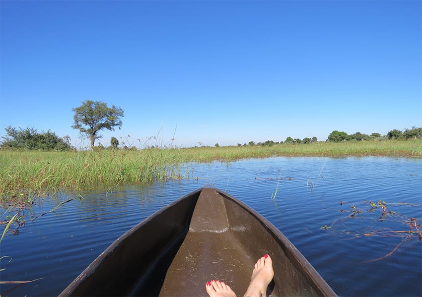 Mokoro boat ride at Rra Dinare
