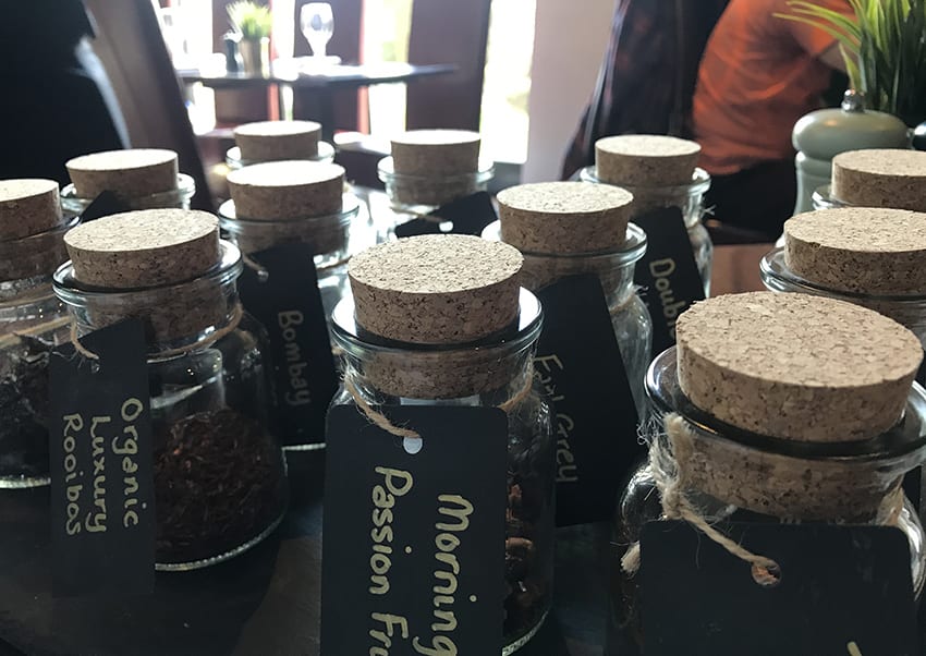 12 different teas to choose from