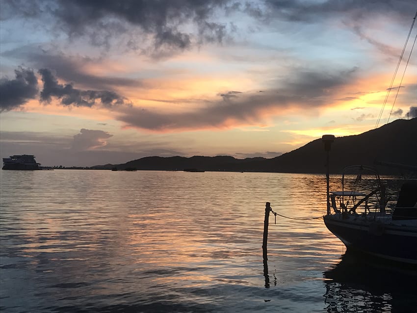 Guanaja at dusk