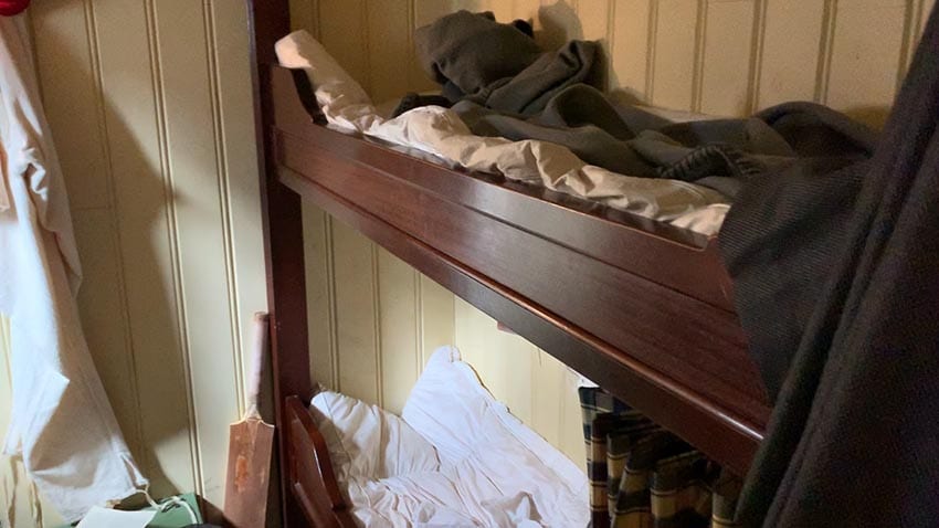 bunks in the cabins