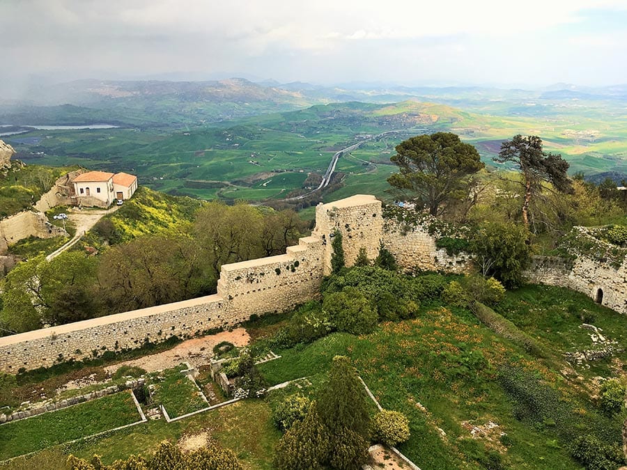25 of the Best Castles in Italy 24 View from Castello Lombardia Enna