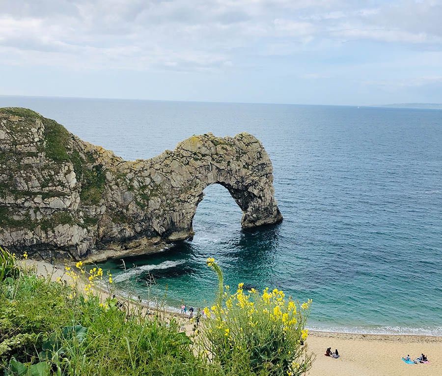 10+ of the Best Weekends in Dorset 8 the icon rock formation of Durdle Door with the gap underneath the arch