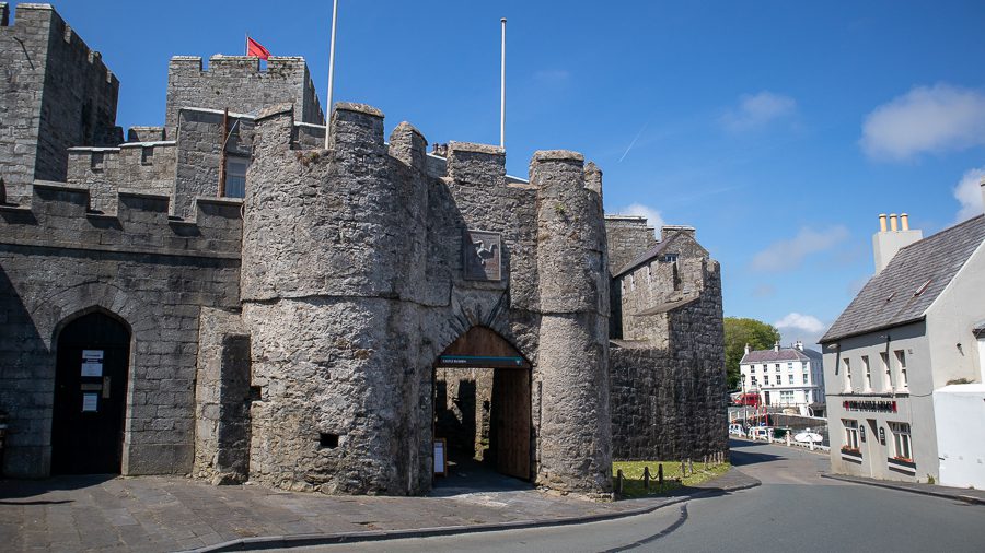 15+ Of The Best Things To Do On The Isle Of Man 5 arched entrance to the 13th Century Castle Rushen with crenelations on the walls