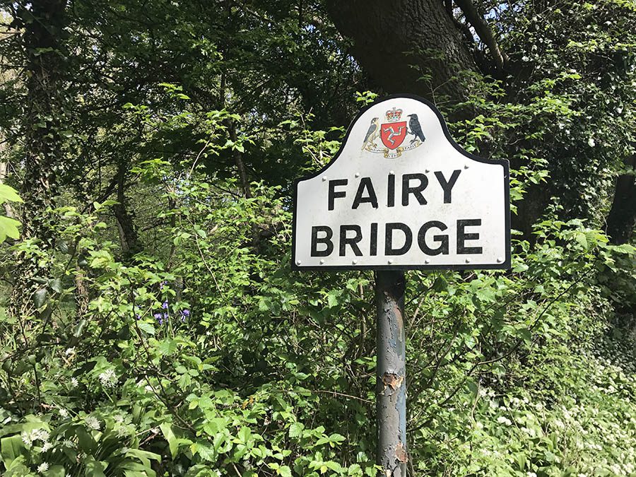 15+ Of The Best Things To Do On The Isle Of Man 19 sign saying Fairy Bridge at the bridge in Santon in the Isle of Man