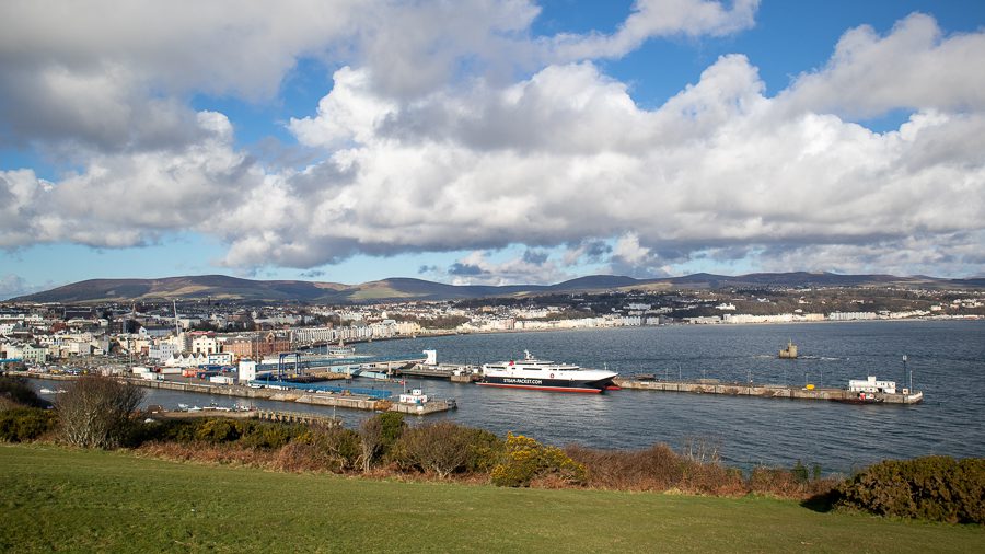 15+ Of The Best Things To Do On The Isle Of Man 4 View of Douglas from Douglas Head with ferry in port and the town behind