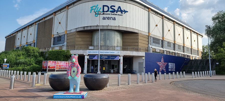 The Absolute Best Cities In The Uk To Visit With Map 4 Sheffield Airport with the colourful Bear of Sheffield statue outside. Sheffield is one of the cities outside of London
