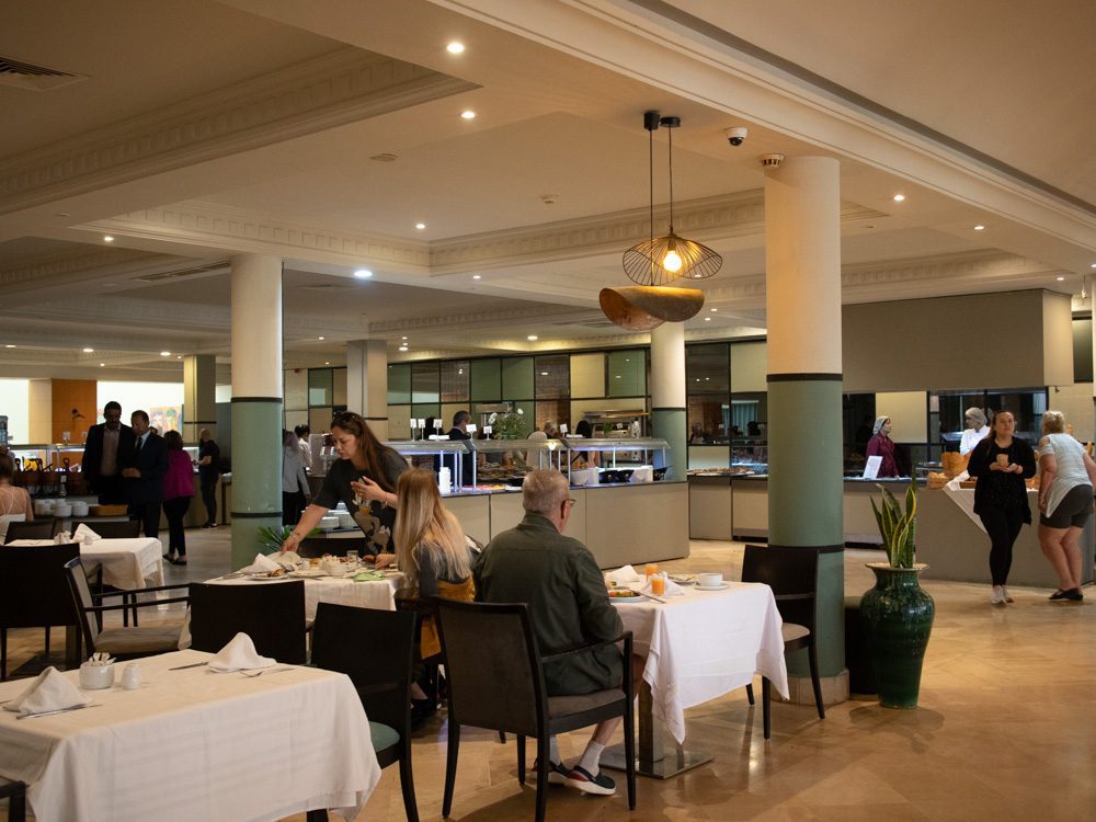 The Elegant VIP Suites at The Royal Thalassa Monastir 19 a group of people at a buffet