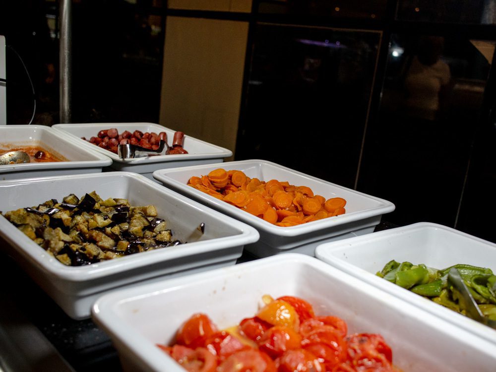 The Elegant VIP Suites at The Royal Thalassa Monastir 20 a group of white containers with different kinds of food