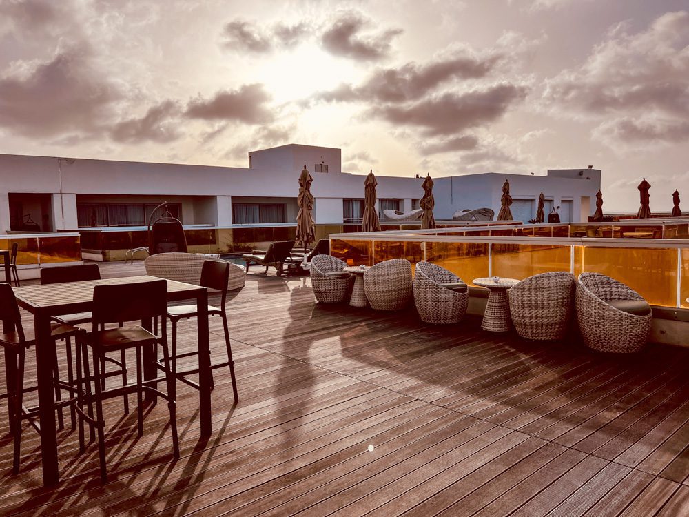 The Elegant VIP Suites at The Royal Thalassa Monastir 9 a deck with chairs and tables on it