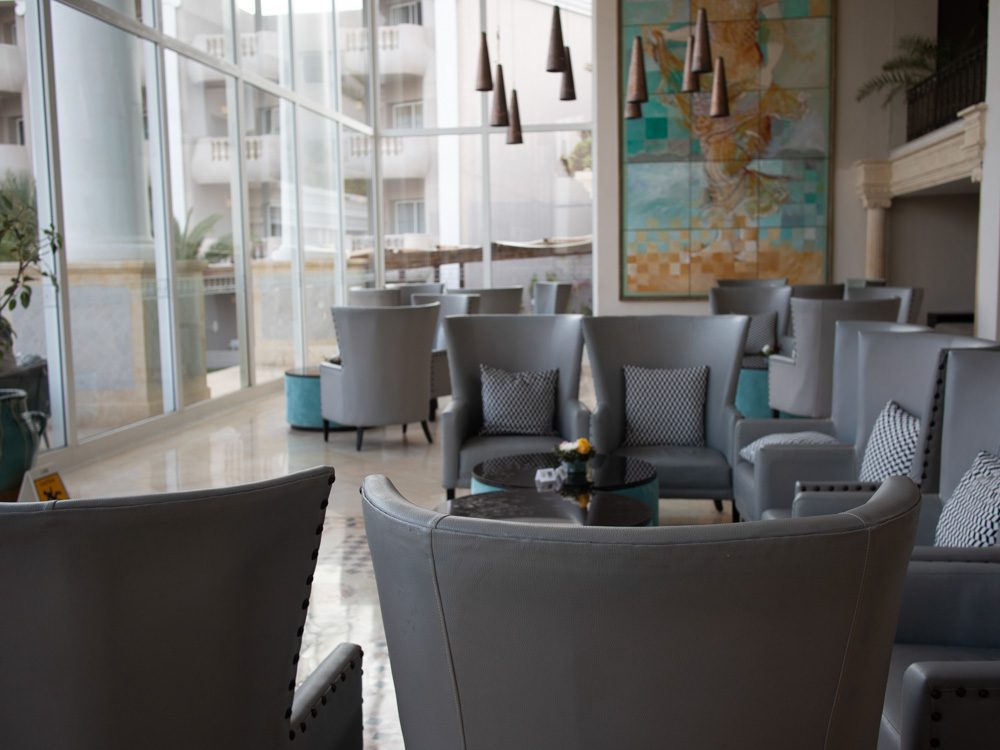 The Elegant VIP Suites at The Royal Thalassa Monastir 18 a room with chairs and a table