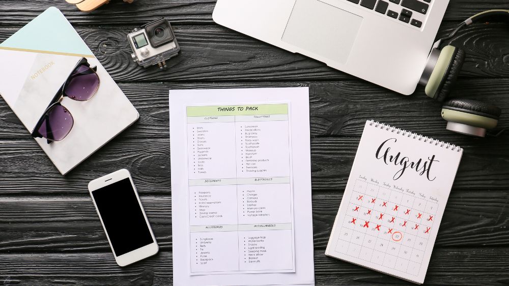 planning working while travelling
