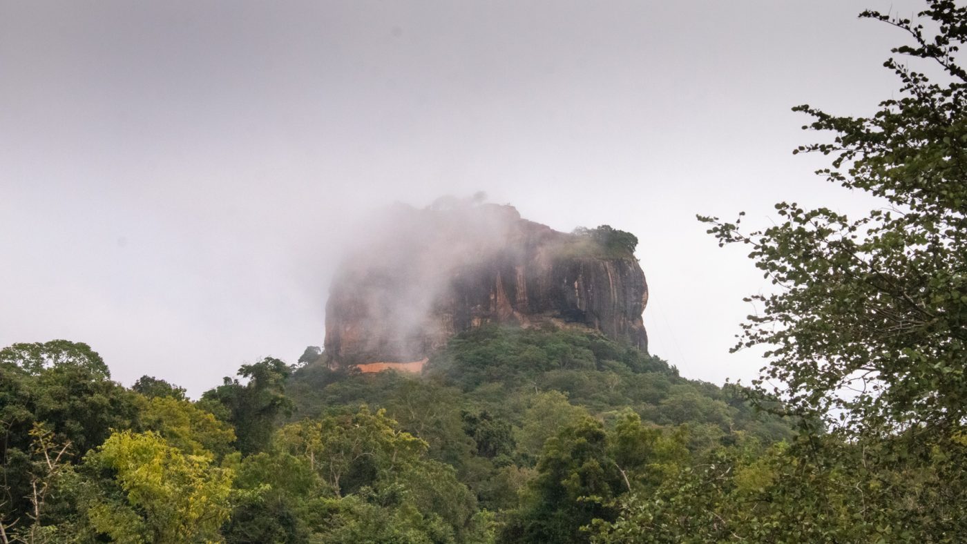 Climbing The Amazing Lion Rock In Sigiriya: The Ultimate Guide (2025) 4 Lion Rock, Sigiriya covered in mist