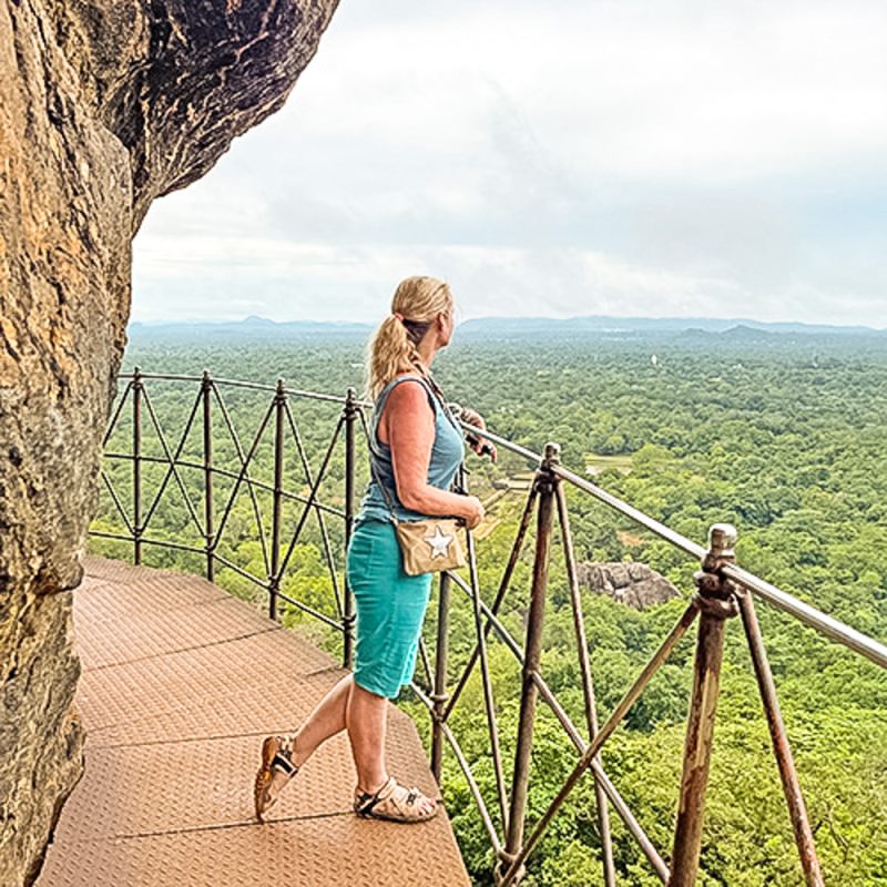 Climbing The Amazing Lion Rock In Sigiriya: The Ultimate Guide (2025) 18 Looking out over the jungle below