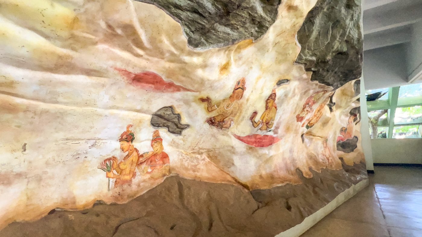 Climbing The Amazing Lion Rock In Sigiriya: The Ultimate Guide (2025) 19 The view of the frescoes in the museum