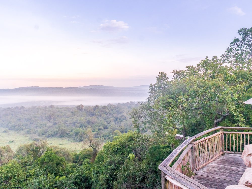 View from the tower at Mihingo Lodge
