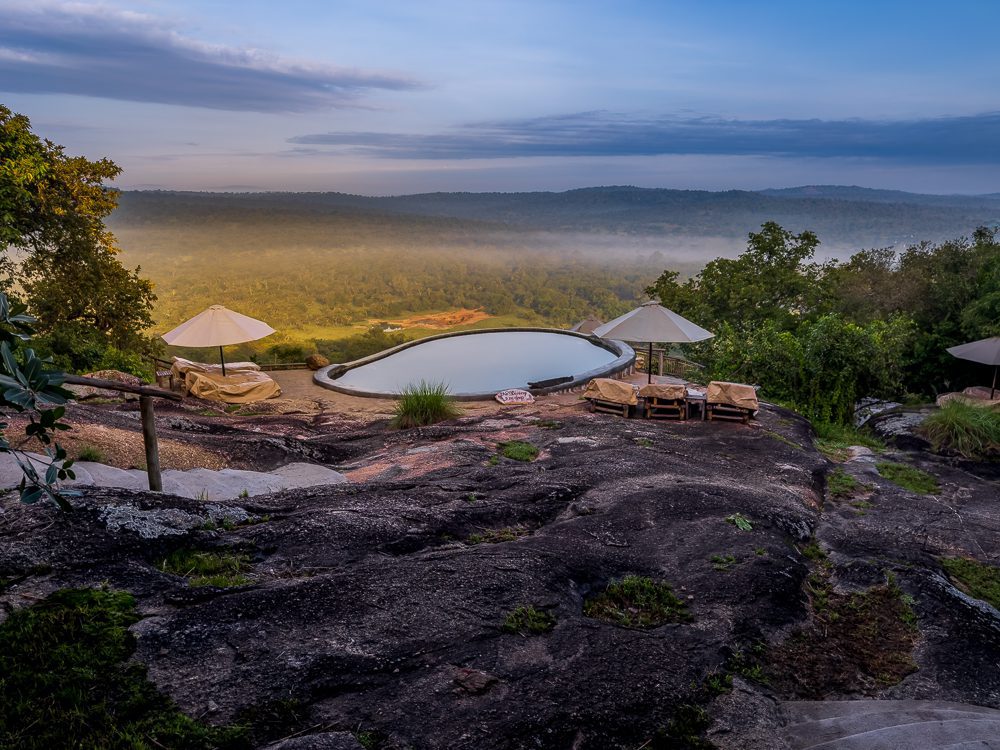 the swimming pool and its view