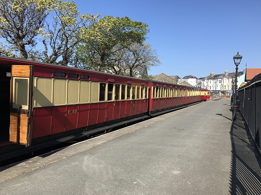 20+ Of The Best Things To Do In Port Erin, Isle Of Man 6 Steam train in Port Erin Isle of man with red and cream carriages