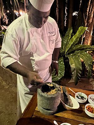The Best Food In Sri Lanka To Eat (Including 5 Easy Recipes!) 30 chef in whites showing off the sambol